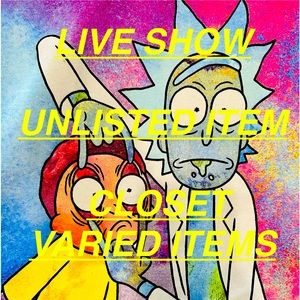 UNLISTED ITEM - LIVE Varied items from clothes to personal items (size = item #)